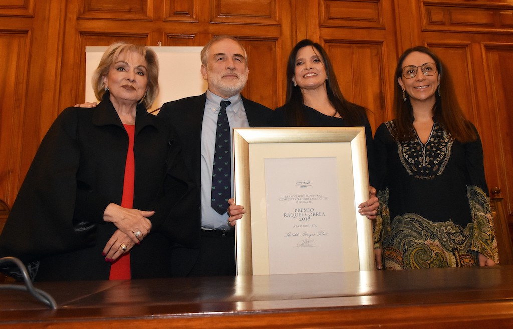 Premio Raquel Correa 2018 Patricia Silva, Carlos Montes, Matilde Burgos y Cecilia Pérez